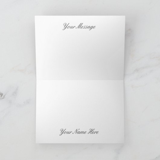 クリスマスマーケットへのメリークリスマスの招待 カード (内部)