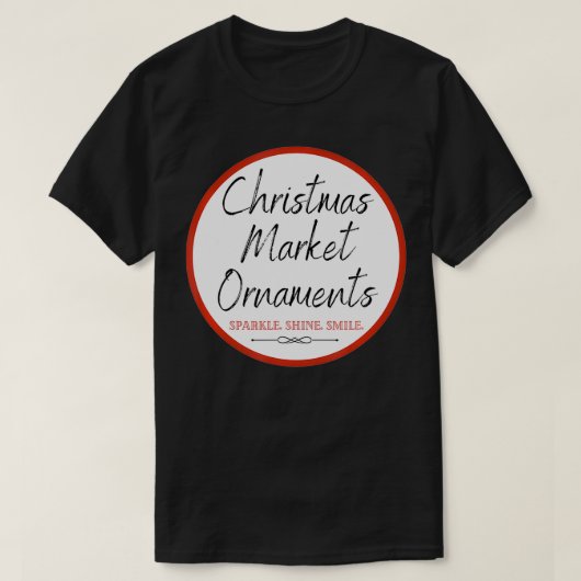 クリスマスマーケットオーナメントロゴ Tシャツ (デザイン正面)