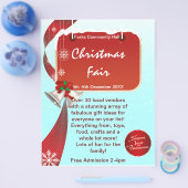クリスマスマーケットフェアビジネスフライヤー チラシ (シングル)