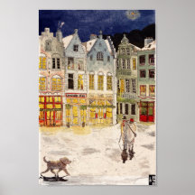 クリスマスマーケットベルギーレトロインスパイア – 水色