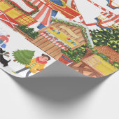 クリスマスマーケットラッピング紙 ラッピングペーパー (角)