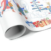 クリスマスマーケットラッピング紙 ラッピングペーパー (ロールコーナー)