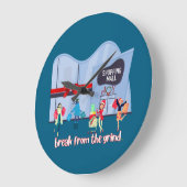 クリスマスマーケットBFTGクロック ラージ壁時計 (傾斜)