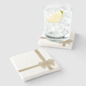 クリスマスマーブルストーンコースター ストーンコースター (横)