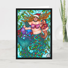 クリスマスマーメイドカード カード