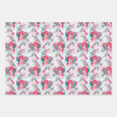 クリスマスマーメイド&フレンズ ラッピングペーパーシート (正面)