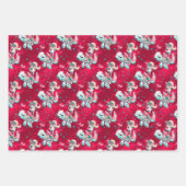 クリスマスマーメイド&フレンズ ラッピングペーパーシート (正面3)