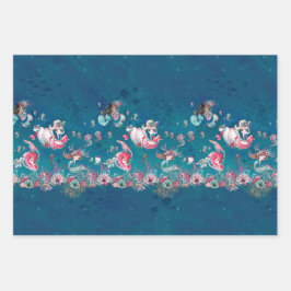 クリスマスマーメイド&フレンズ ラッピングペーパーシート