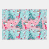 クリスマスマーメイド&フレンズ ラッピングペーパーシート (正面2)