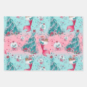 クリスマスマーメイド&フレンズ ラッピングペーパーシート (正面)