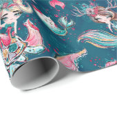 クリスマスマーメイド&フレンズ ラッピングペーパー (ロールコーナー)