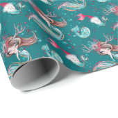 クリスマスマーメイド&フレンズ ラッピングペーパー (ロールコーナー)