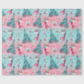 クリスマスマーメイド&フレンズ ラッピングペーパー (フラット)