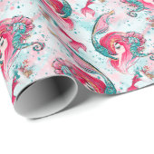 クリスマスマーメイド&フレンズ ラッピングペーパー (ロールコーナー)