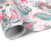 クリスマスマーメイド&フレンズ ラッピングペーパー (ロールコーナー)