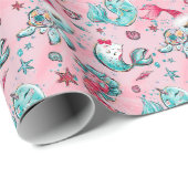 クリスマスマーメイド&フレンズ ラッピングペーパー (ロールコーナー)
