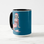 クリスマスマーメイド マグカップ (正面左)