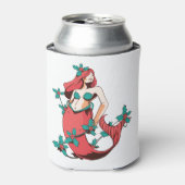 クリスマスマーメイド 缶クーラー (缶正面)