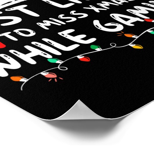 クリスマスマ恋しく思ーのゲーム中にクリスマスに最も多い ポスター (角)