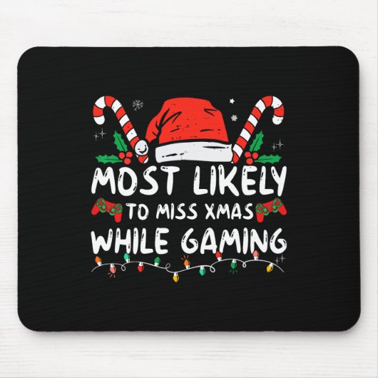 クリスマスマ恋しく思ーのゲーム中にクリスマスに最も多い マウスパッド (正面)