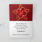 クリスマスミケランジェログリーテおもしろいィングカード シーズンカード (内部)