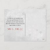 クリスマスミシガンバッファロープレイド シーズンポストカード (裏面)