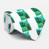 クリスマスミスタントーティール（緑がかった色）ホース ネクタイ (ロール)
