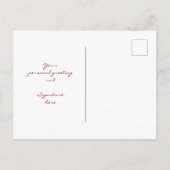 クリスマスミスタントーハッピーホリデーズフォトポストカード シーズンポストカード (裏面)