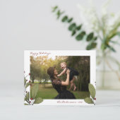 クリスマスミスタントーハッピーホリデーズフォトポストカード シーズンポストカード (スタンド正面)