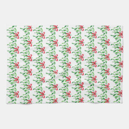 クリスマスミスタントーフェスティバルホリデーキスミーおもしろい キッチンタオル