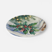 クリスマスミスタントーホリデーウォーター色 ペーパープレート (アングル)