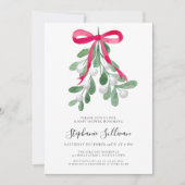 クリスマスミスタントーム赤ちゃんシャワー 招待状 (正面)