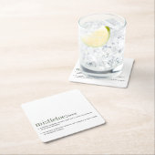 クリスマスミスタントー定義ホリデイ スクエアペーパーコースター (インサイチュ)