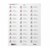 クリスマスミスタントー差出人住所 ラベル (フルシート)