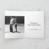 クリスマスミステルトーホリディフォトカード（縦） シーズンカード (内部)