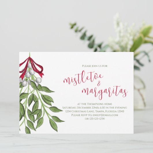 クリスマスミステレトーグリーンリーフォージホリデーパーティー 招待状 (スタンド正面)