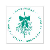 クリスマスミストレトーバウ差出人住所 セルフインキングスタンプ (デザイン)