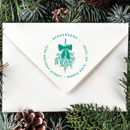 クリスマスミストレトーバウ差出人住所 セルフインキングスタンプ