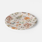 クリスマスミックスエレメント紙プレート ペーパープレート (アングル)