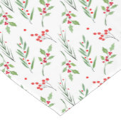 クリスマスミックスボタニカルパターン ショートテーブルランナー (コーナー)