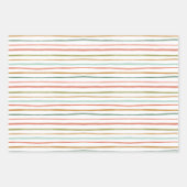 クリスマスミックス水彩包み紙シート ラッピングペーパーシート (正面3)