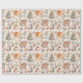 クリスマスミックス要素ラッピング紙30 in x 6 ft ラッピングペーパー (フラット)