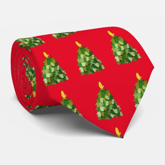 クリスマスミッテンの木のネクタイ ネクタイ (ロール)