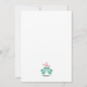 クリスマスミッテンズホリデーフォトカード シーズンカード (裏面)