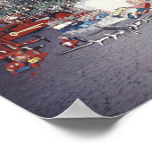 クリスマスミッドセンチュリーツリー&ヴィンテージ玩具 ポスター (角)