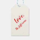 クリスマスミニシュナウザードッグサンタハットギフトラベル ギフトタグ (裏面)