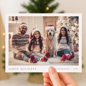 クリスマスミニマルの写真 |ファミリモダンポートレート シーズンポストカード