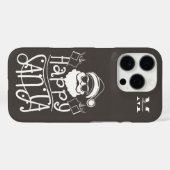 クリスマスミニマルの名パーソナライズされた称とイニシャル Case-Mate iPhoneケース (裏面 (横))