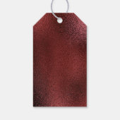 クリスマスミニマルの雪とスターズマルーン ギフトタグ (裏面)