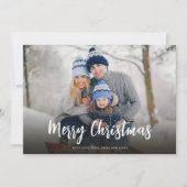 クリスマスミニマルグリーンドットシンプルフェスティバル2写真 シーズンカード (正面)